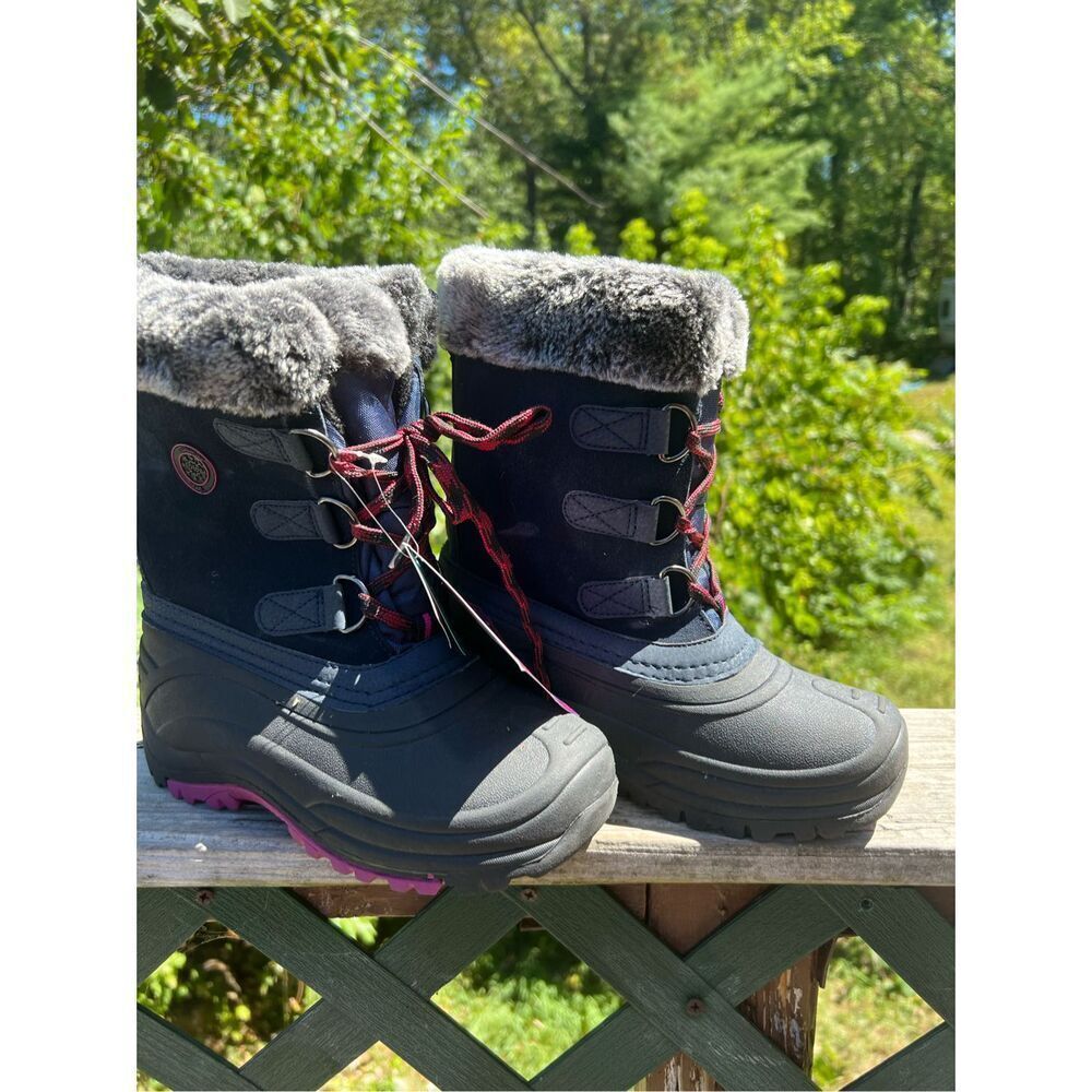 Totes Unisex Kids Jessica Snow Boots Sz 4 NWT